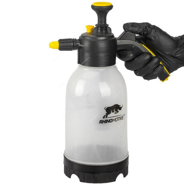 Rhinomotive Detailing Pump Spray Bottle, R1844, 2 Ltrs, White/Black