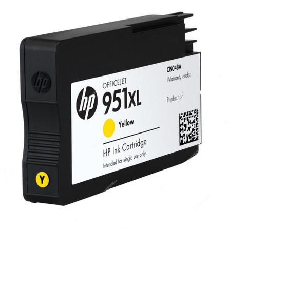 HP High Yield Original Ink Cartridge, CN048AA, 951XL, Yellow