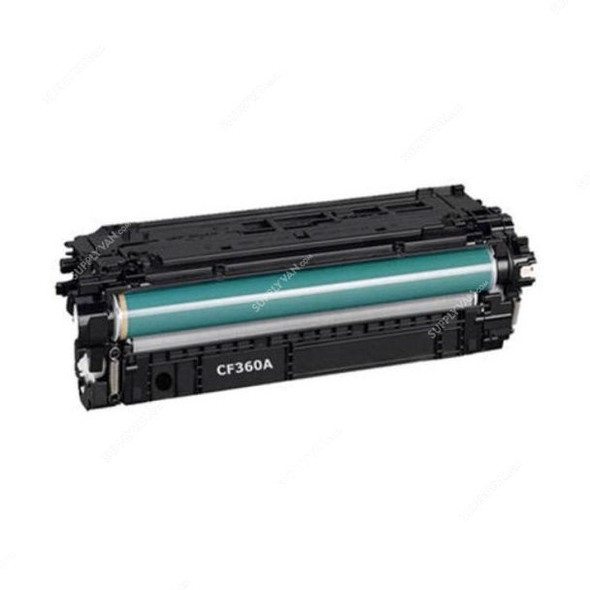 HP Original LaserJet Toner Cartridge, CF360A, 508A, Black