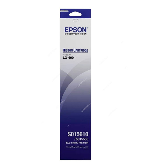 Epson Ribbon Cartridge, LQ690, 32 Mtrs, Black