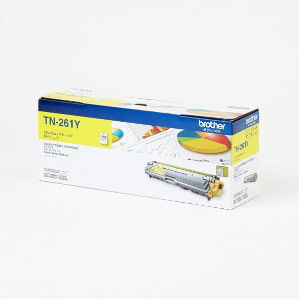 Brother Toner Cartridge, TN-261Y, 1400 Pages, Yellow
