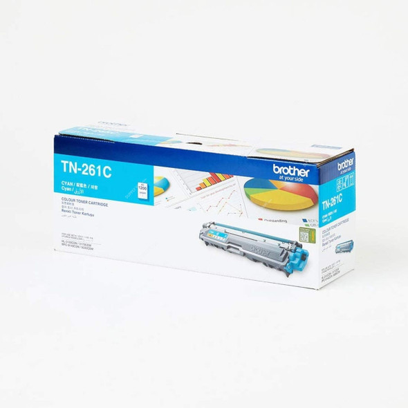 Brother Toner Cartridge, TN-261C, 1400 Pages, Cyan