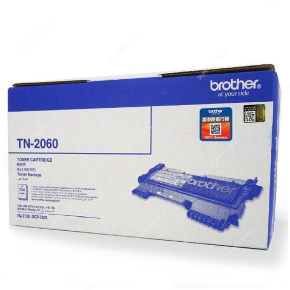 Brother Toner Cartridge, TN-2060, 700 Pages, Black