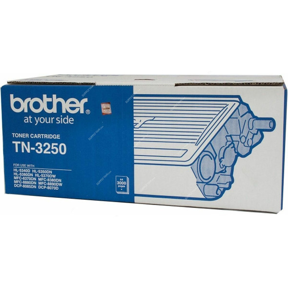 Brother Toner Cartridge, TN-3250, 3000 Pages, Black