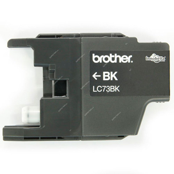 Brother Ink Cartridge, LC73BK, 600 Pages, Black