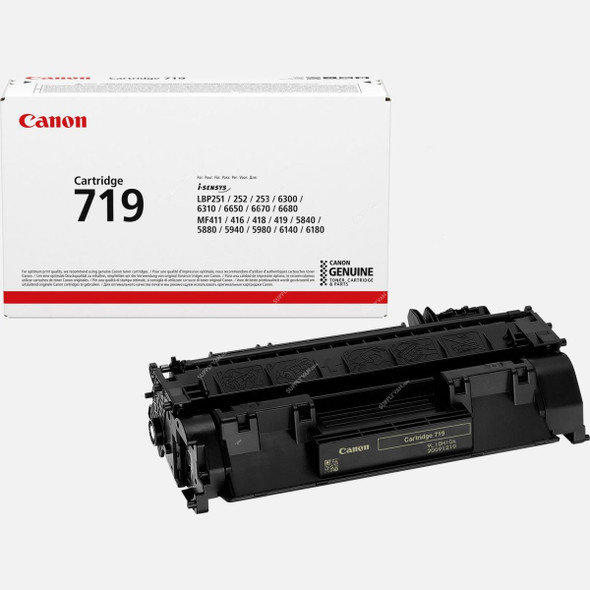 Canon Original Toner Cartridge, CRG719A, 2100 Pages, Black