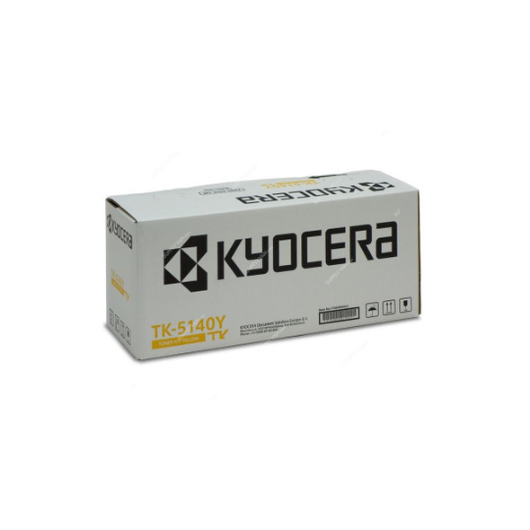 Kyocera Toner Cartridge, TK-5140Y, 5000 Pages, Yellow