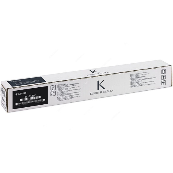 Kyocera Toner Cartridge, TK-8345K, 20000 Pages, Black