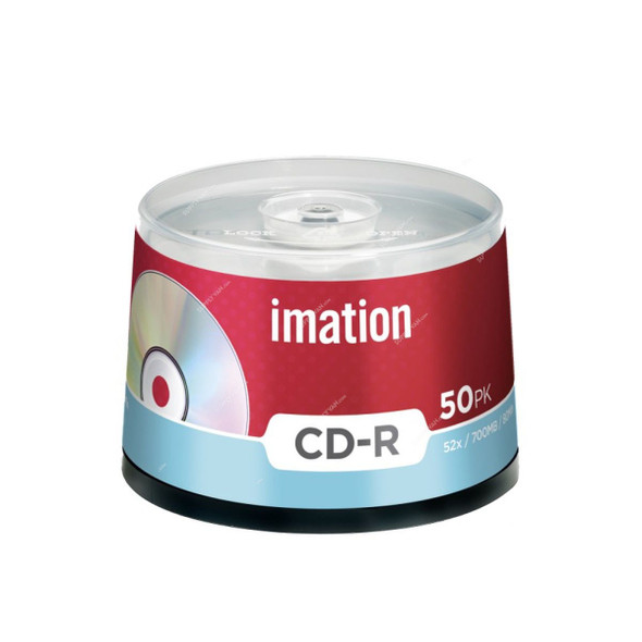 Imation CD-R Spindle Disc, IMN-18647, 52X, 700 MB, 80 min, Silver, 50 Pcs/Pack