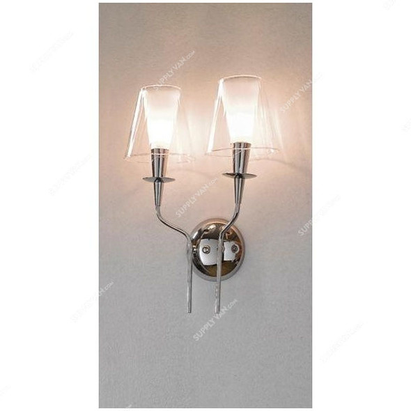 Metallux Glass Wall Light, 180102-42, Opera, G9, 40W, 40CM