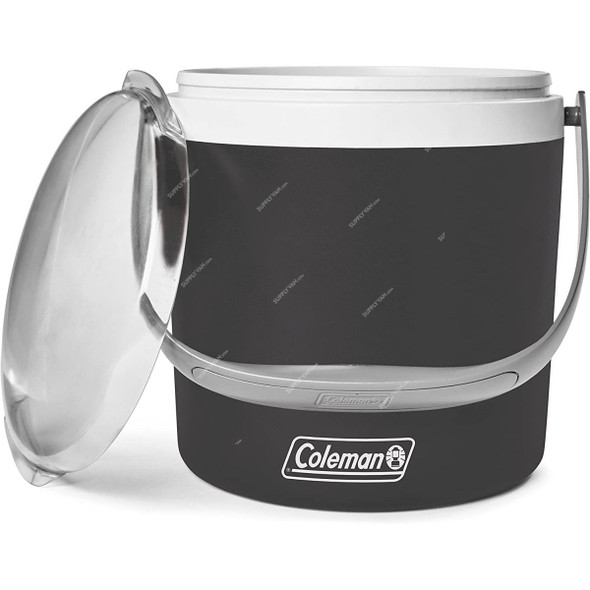 Coleman Party Circle Bucket Cooler, 2000033043, 9 Qt, Black Sand