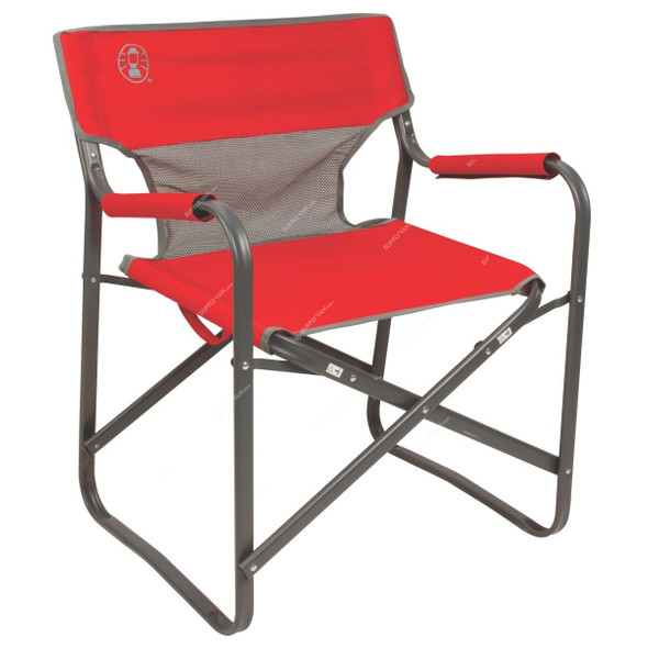 Coleman Folding Deck Chair, 2000019421, C004, Red