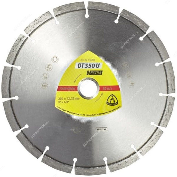 Klingspor Extra Diamond Cutting Blade, DT350U, 22.23 x 180MM