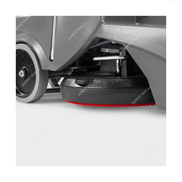 Karcher BD 50/70 R Bp Pack Classic Ride On Scrubber Drier, 11610710, 1400W, 180 RPM, 75 Ltrs Tank Capacity, Grey