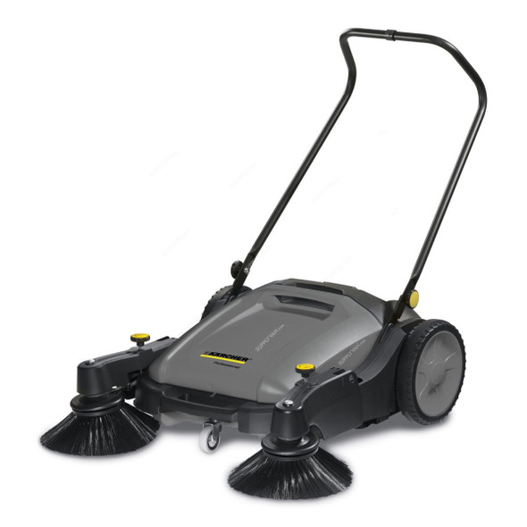 Karcher KM 70/20 C 2SB Walk Behind Manual Floor Sweeper, 15171070, 480MM Working Width, 42 Ltrs Tank Capacity, Grey/Black