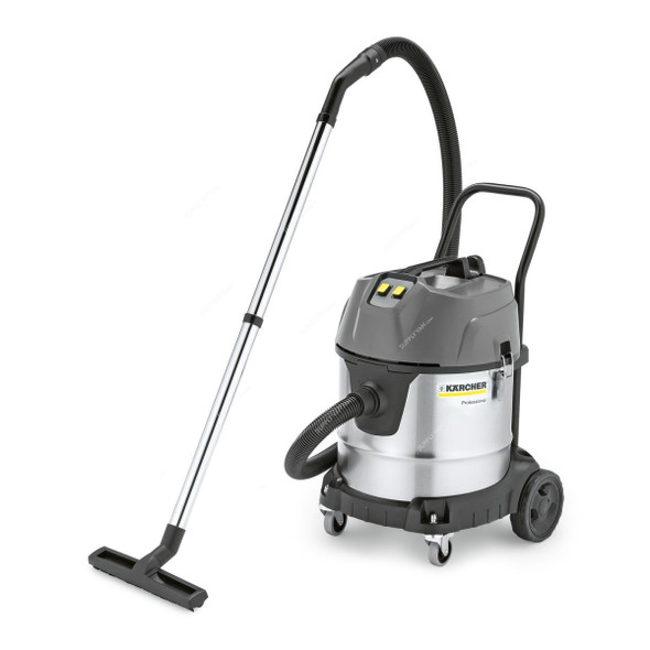 Karcher NT 50/2 Me Classic Wet and Dry Vacuum Cleaner, 16670210, 225 Mbar, 2300W, 50 Ltrs Tank Capacity, Silver/Black