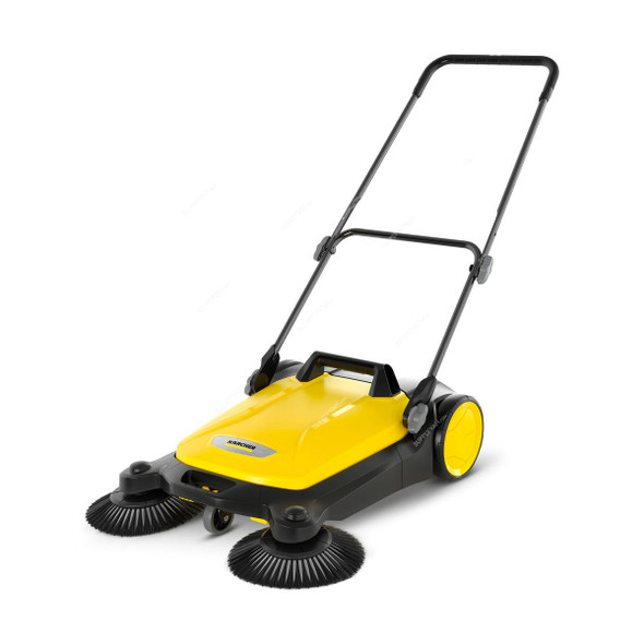 Karcher S4 Twin Push Sweeper, 17663600, 680MM Working Width, 20 Ltrs Tank Capacity, Yellow/Black