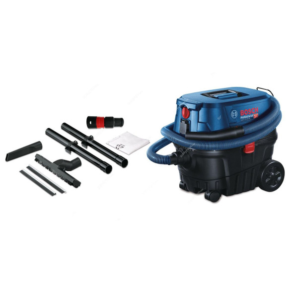 Bosch Professional Wet and Dry Extractor, GAS-12-25PL, 1250W, Blue/Black