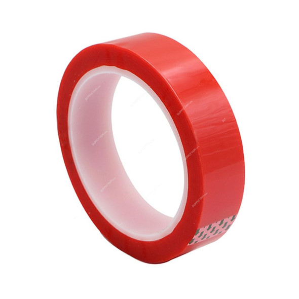 High Temperature Masking Tape, 24MM x 66 Mtrs, PET, Red