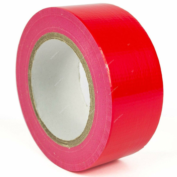 Cloth Tape, 48MM x 25 Mtrs, Polyethylene, Red