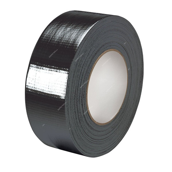 Cloth Tape, 48MM x 25 Mtrs, Polyethylene, Black