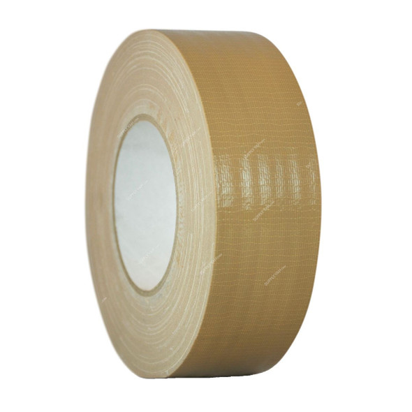 Cloth Tape, 48MM x 25 Mtrs, Polyethylene, Beige