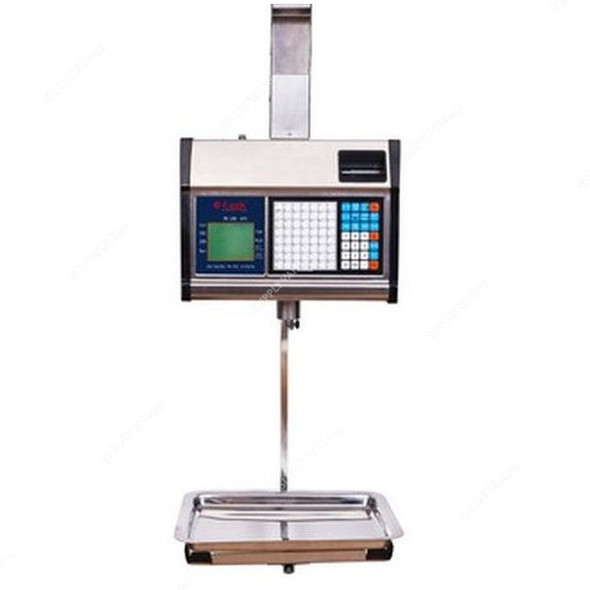 Eagle Hanging Type Barcode Label Printing Weighing Scale, T30-EBR-Hanging, 15 Kg, Silver