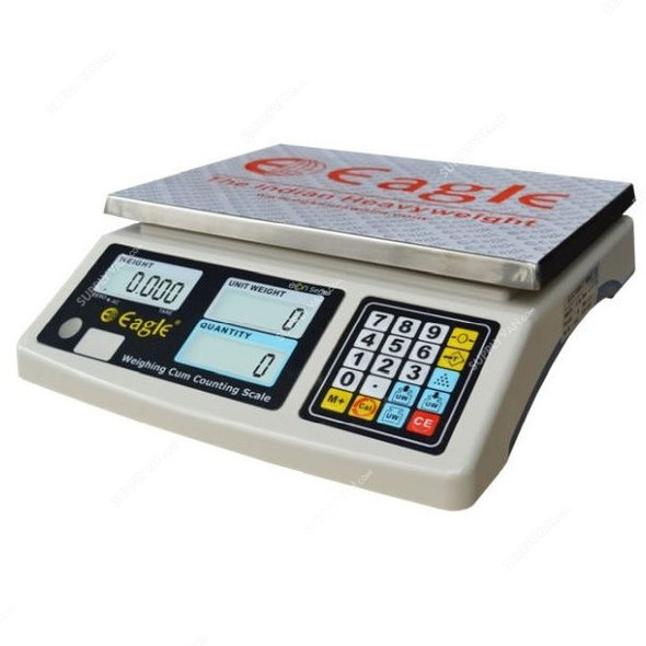 Eagle Counting Cum Weighing Scale, T-30-CT, 30 Kg Capacity, 310 x 225MM Platform