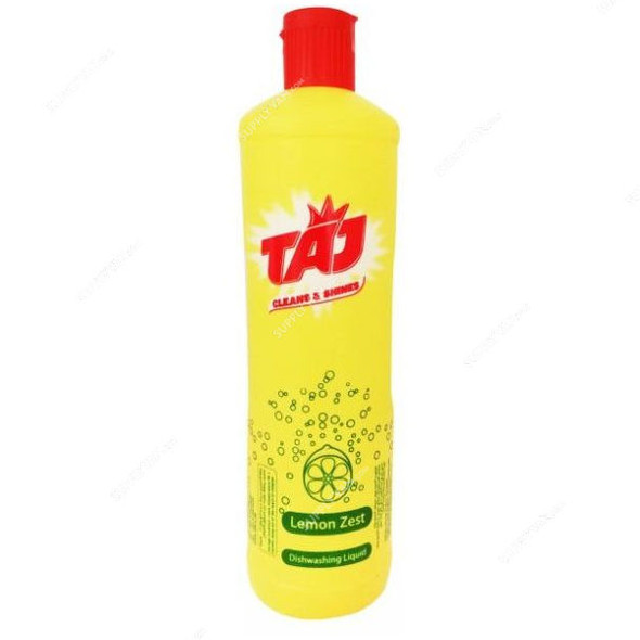 Taj Dishwashing Liquid, Lemon, 400ML, 24 Pcs/Pack