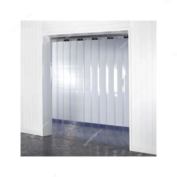 PVC Curtain, 2MM Thk, 300MM Width x 50 Mtrs Length, Clear