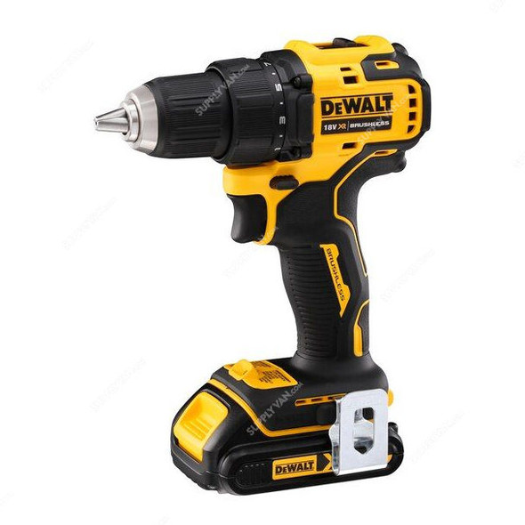 Dewalt Brushless Ultra Compact Drill Driver, DCD708S2T-GB, 2x 1.5Ah Battery, 1x 18V Charger
