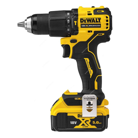 Dewalt Brushless Ultra Compact Hammer Drill Driver, DCD709S2T-GB, 2x 1.5Ah Battery, 1x 18V Charger
