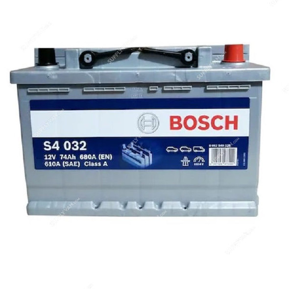 Bosch S4 032 Starter Battery, 0092S40320, 12V, 74Ah, 680A