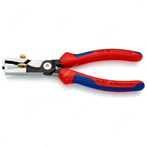 Knipex StriX Insulation Stripper With Cable Shear, 1362180, 180MM