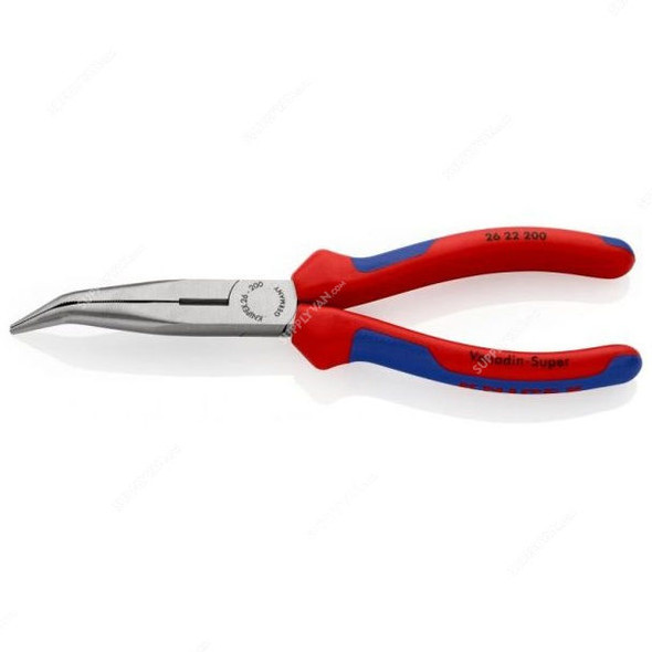 Knipex Snipe Nose Side Cutting Plier, 2622200, 200MM