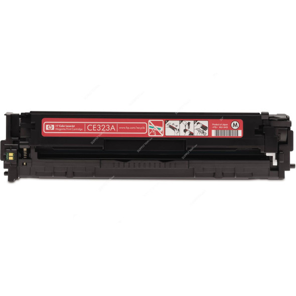 HP Original LaserJet Toner Cartridge, CE323A, 128A, Magenta