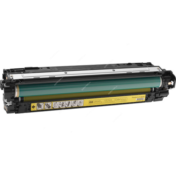 HP Original LaserJet Toner Cartridge, CE742A, 307A, Yellow