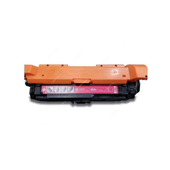 HP Original LaserJet Toner Cartridge, CF323A, 653A, Magenta