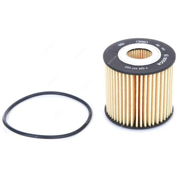 Bosch P7093 Element Oil Filter, BSBF026407093, 67.5MM Length, 69MM Outside Dia