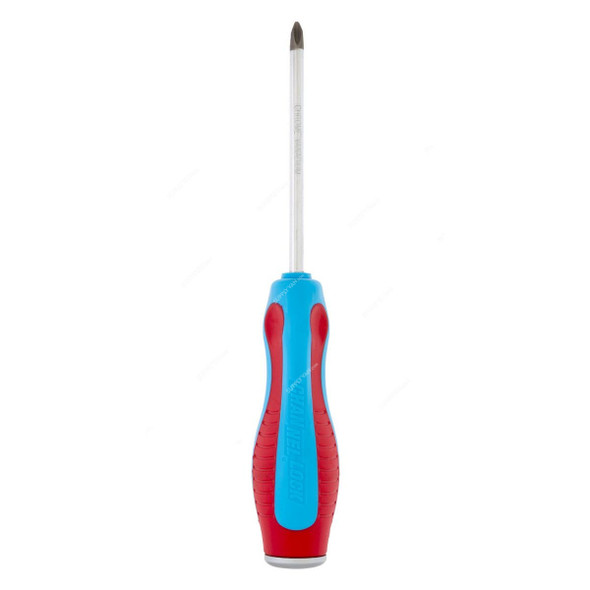 Channellock Code Blue Phillips Screwdriver, CL-P204CB, 1/4 Inch Dia, PH2 Tip Size x 4 Inch Blade Length