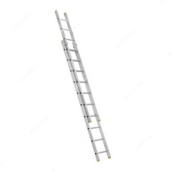 Zamil Double Extension Ladder, CDL-11, Aluminium, 2 Sides, 11 Steps, 3.05 to 5.50 Mtrs