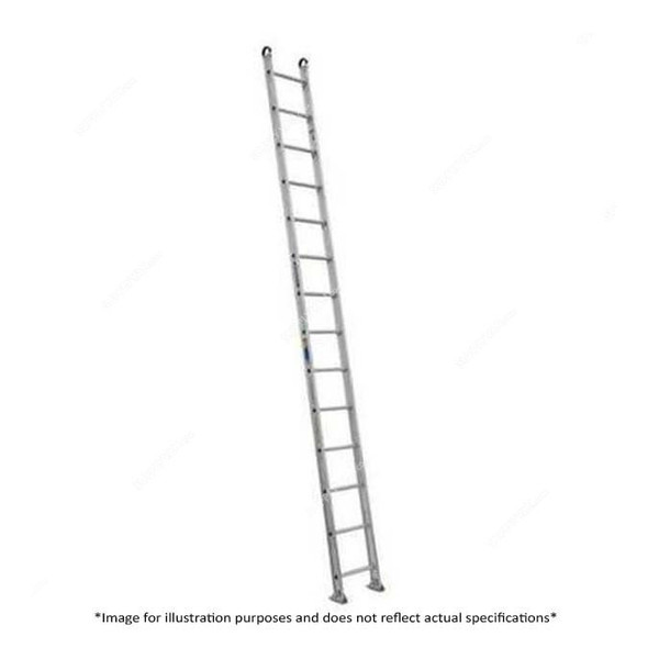 Zamil C-Section Single Straight Ladder, CSL-11, Aluminium, 1 Side, 11 Steps, 3.05 Mtrs