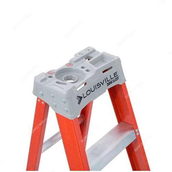 Louisville Step Stool Ladder, FS1503, Fiberglass, 2 Sides, 3 Foot, 136 Kg Weight Capacity