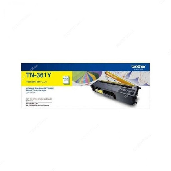 Brother Toner Cartridge, TN-361Y, 1500 Pages, Yellow