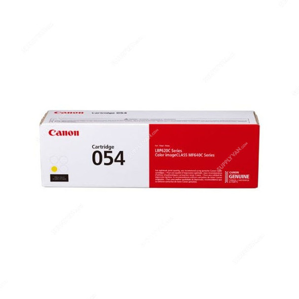 Canon imageCLASS Toner Cartridge, 054Y, 1200 Pages, Yellow
