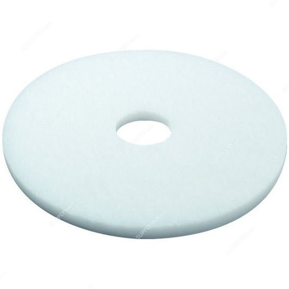 Norton Super Gloss Floor Pad, 66261054208, 16 Inch, White, 5 Pcs/Pack