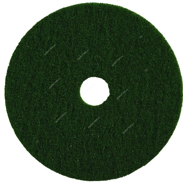 Norton Super Scrub AO Medium Grit Floor Pad, 66261054264, 20 Inch, Green, 5 Pcs/Pack