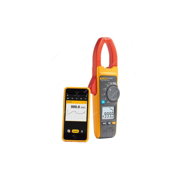 Fluke TRMS Wireless AC/DC Clamp Meter With iFlex, 376FC, 2500A