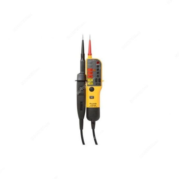 Fluke Two-Pole Voltage and Continuity Tester With Switchable Load, T110, 690V, 0 to 400 kOhm