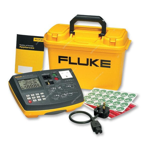 Fluke Portable Appliance Tester UK Kit, 6200-2-UK-Kit, 100VAC